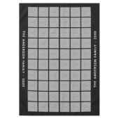 60 Square Photo Collage met eenvoudige tekst - zwa Tafelkleed (Voorkant)