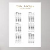 60 Tableau de Disposition de Mariage Simple (Devant)