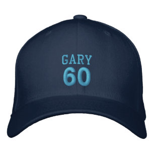 60 Verjaardag Aangepaste Naam NAVY Pet BLAUW Bordu