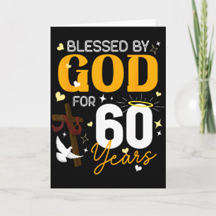 60 Verjaardag Gezegend Door God Voor 60 Jaar Oud 6 Kaart