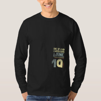 60 Verjaardag Juni 1961 60 Jaar Oud 60e Dag Ma T-shirt