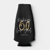 60 voor een goed goud feestdag flesjeskoeler (Voorkant)