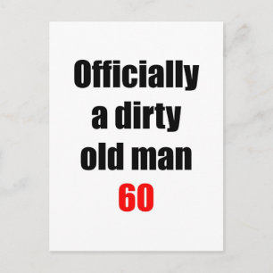 60 Vuile oude Man Briefkaart