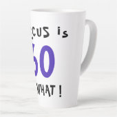 60 Wat grappig Inspirerend citeert 60e verjaardag Latte Mok (Rechterhoek)