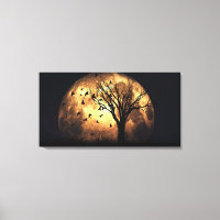 60 "x40" Canvas kunst w' "Harvest Moon" afbeelding