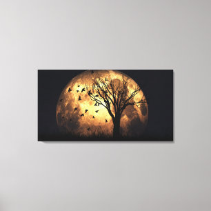 60 "x40" Canvas kunst w' "Harvest Moon" afbeelding