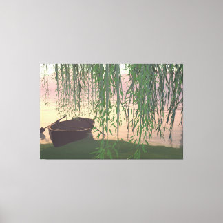 60"x40" Canvas Kunst w' "Onder de Wilgen" afbeeldi