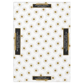 60"X84" Salon de Commerce Nappe Logo Or Blanc (Devant)