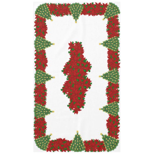 60" X 104" nappe de Noël (Devant)