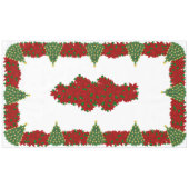 60" X 104" nappe de Noël (Devant (Horizontal))