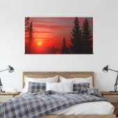 60" x 40" Canvas Art met "Rising Sun" afbeelding (Insitu (Slaapkamer))