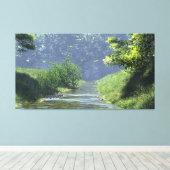 60" x 40" Canvas Art with "Babbling Brook" image (Insitu (Houten vloer))