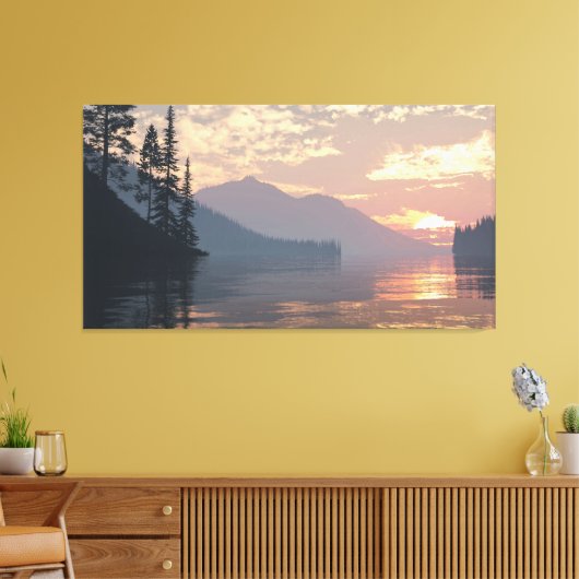 60" x 40" Canvas Art with "Daybreak" image (Insitu (Woonkamer))