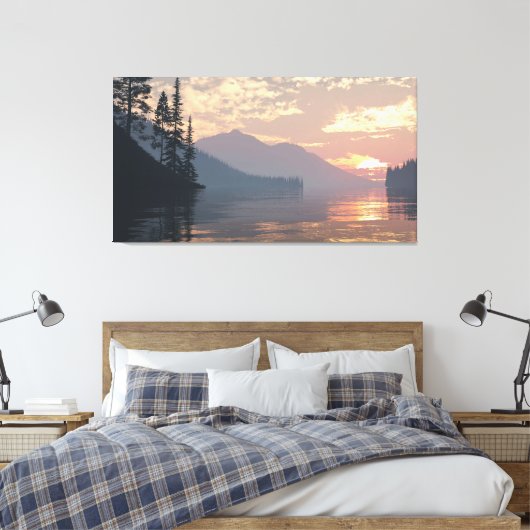 60" x 40" Canvas Art with "Daybreak" image (Insitu (Slaapkamer))