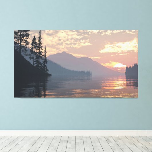 60" x 40" Canvas Art with "Daybreak" image (Insitu (Houten vloer))