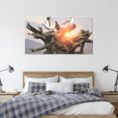 60" x 40" Canvas Art with "Driftwood" image (Insitu (Slaapkamer))
