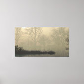60" x 40" Canvas Art with "Foggy Dawn" image (Voorkant)