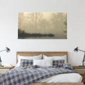 60" x 40" Canvas Art with "Foggy Dawn" image (Insitu (Slaapkamer))