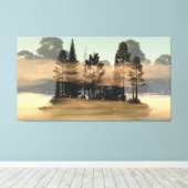 60" x 40" Canvas Art with "Magic of Mist" image (Insitu (Houten vloer))