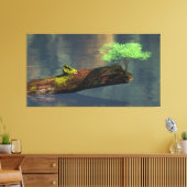 60" x 40" Canvas Art with "Rebirth (Green)" image (Insitu (Woonkamer))