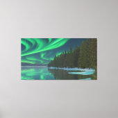 60" x 40" Canvas Art with "Winter Lights" image (Voorkant)