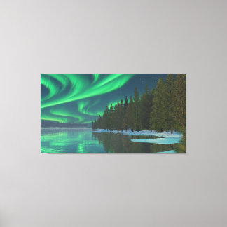60" x 40" Canvas Art with "Winter Lights" image