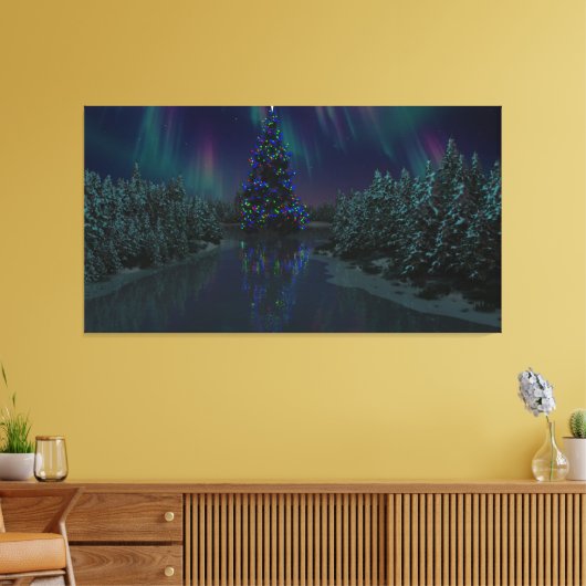 60" x 40" Canvas Art with "Yuletide Tree" image (Insitu (Woonkamer))