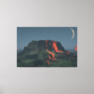 60" x 40" Canvas Kunst w' "Desert Monuments" afbee