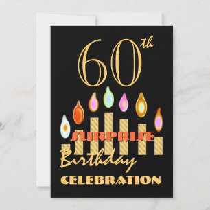 60e - 69e Invitation à la fête d'anniversaire SURP