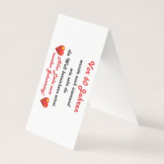 60e anniversaire (Front)