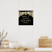 60e anniversaire Affiche de bienvenue de fête (Cuisine)