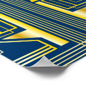 60e anniversaire Art Déco Gold Blue Great Gatsby (Coin)