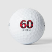 60e anniversaire balles de golf 60 ans cadeau plai (Devant)