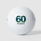 60e anniversaire balles de golf 60 ans cadeau plai (Devant)