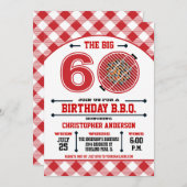 60e anniversaire Barbecue Invitation (Devant / Derrière)