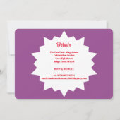 60e anniversaire Bingo Party Fun Invitation (Dos)