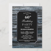 60e anniversaire Bois Party Invitation (Devant)