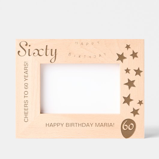 60e anniversaire cadre de conservation gravé (Recto)