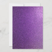 60e anniversaire Célébration Purple Invitation (Dos)