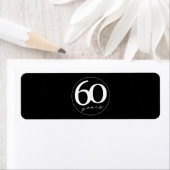 60e anniversaire Cigar Seal Étiquette Party Favor  (En situation)