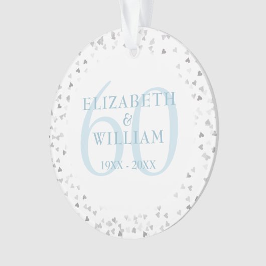 60e Anniversaire Coeurs Confetti (devant)