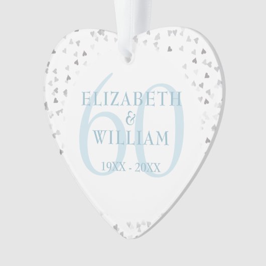 60e Anniversaire Coeurs Confetti (devant)