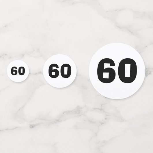 60e anniversaire Confetti (Devant)