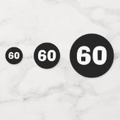 60e anniversaire Confetti (Derrière)