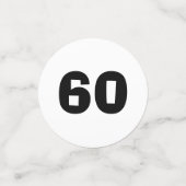 60e anniversaire Confetti (Petit recto)