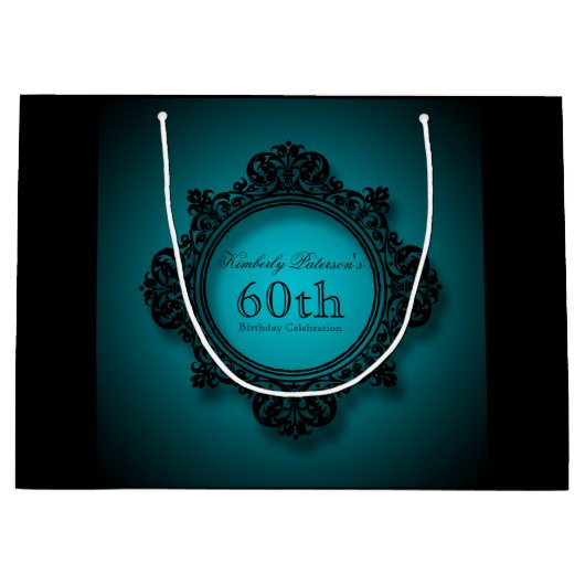 60e anniversaire de célébration Sac cadeau personn (Devant)