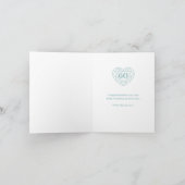 60e anniversaire de mariage carte 60 ans d'amour (Intérieur)