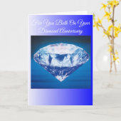 60e anniversaire de Mariage Carte Diamond (Fleur jaune)