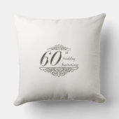 60e anniversaire de Mariage Diamond Coussin photo (Verso)