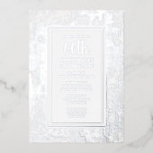 60e anniversaire de Mariage Invitation Diamond (Recto)